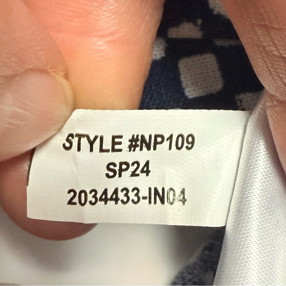 Madewell Navy and White boho cotton Midi Sundress 14 - Picture 10 of 14